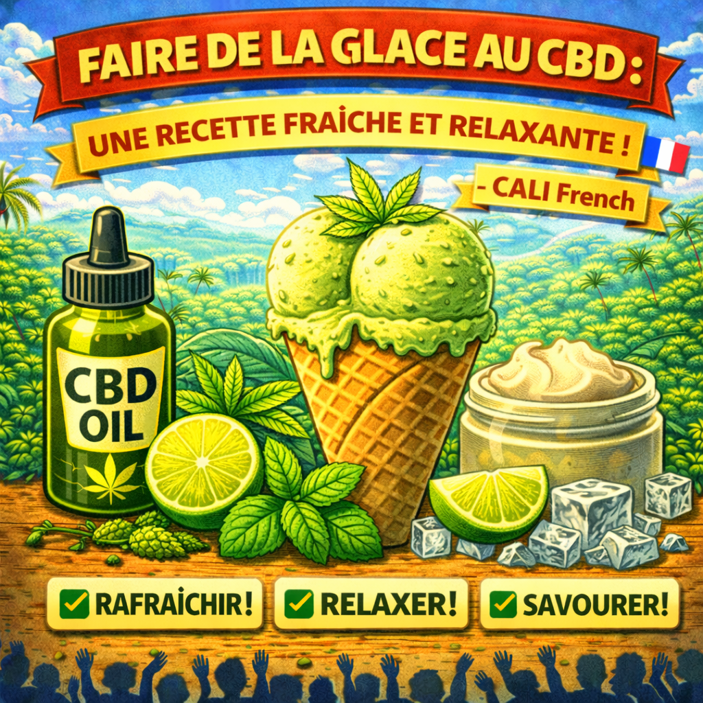 Faire de la Glace au CBD : Une Recette Fraîche et Relaxante ! - CALI FRENCH