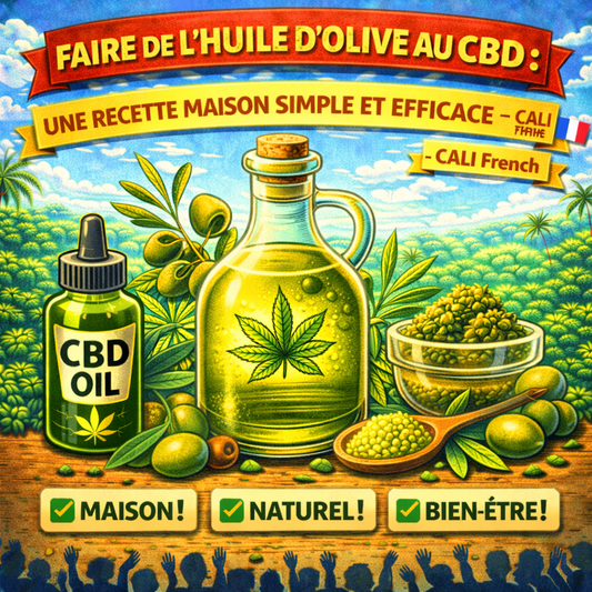 Faire de l’Huile d’Olive au CBD : Une Recette Maison Simple et Efficace - CALI FRENCH